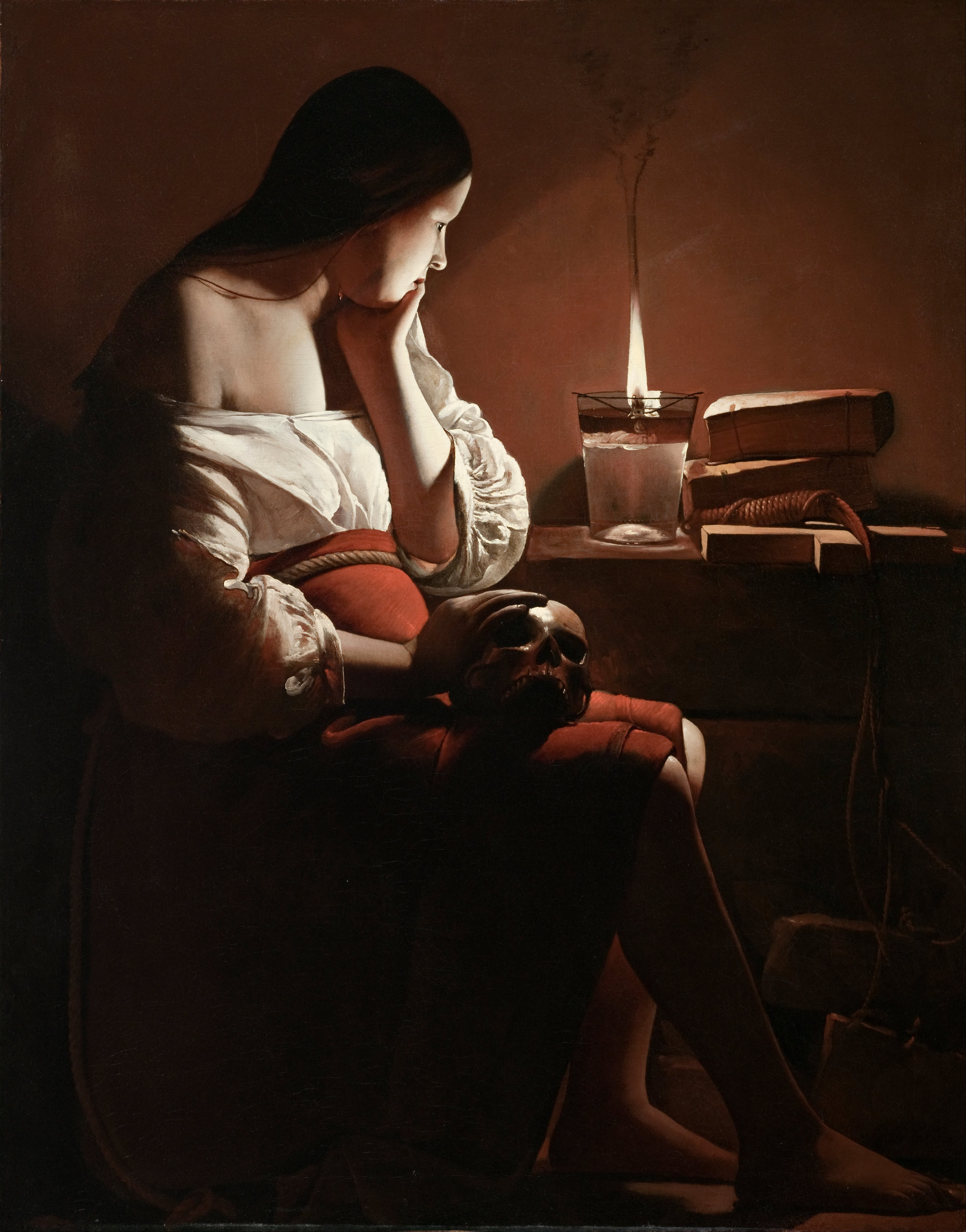Georges de La Tour《忏悔的抹大拉》(c.1640)