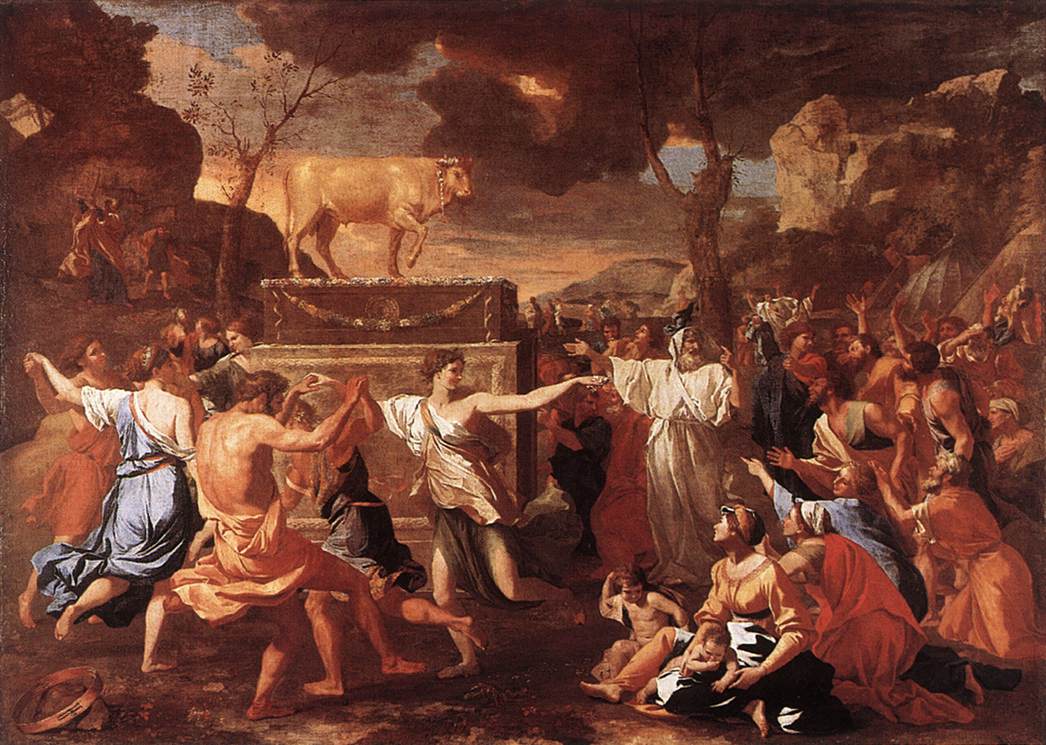 Nicolas Poussin《金牛犊的崇拜》(1633-34)